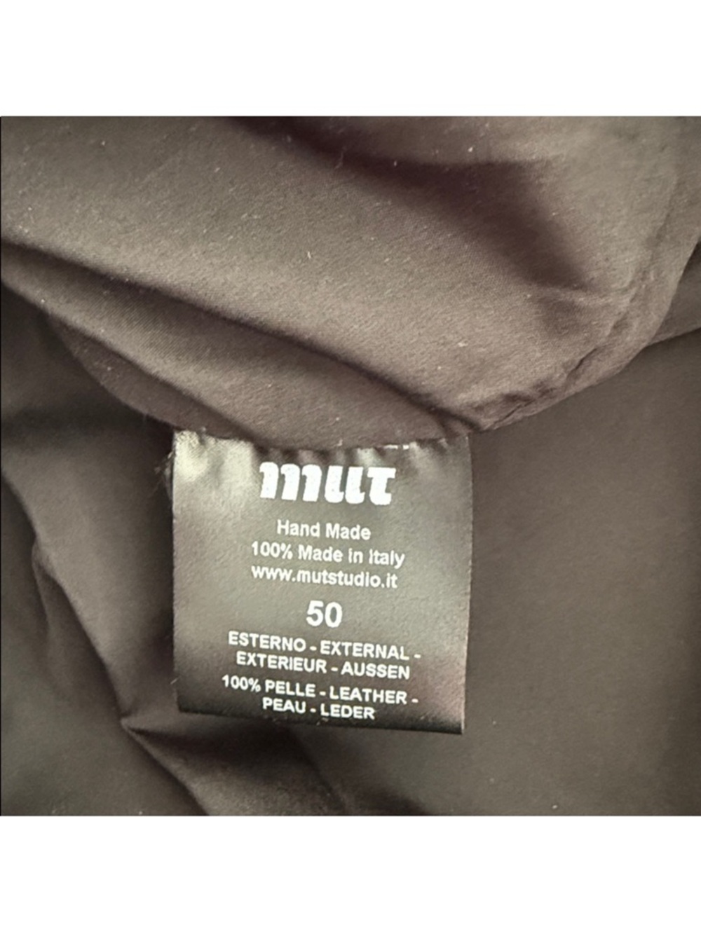 Mut made by Rick Owen’s Men's Black Leather Jacket, size EU 50 - or Large - Picture 5 of 10